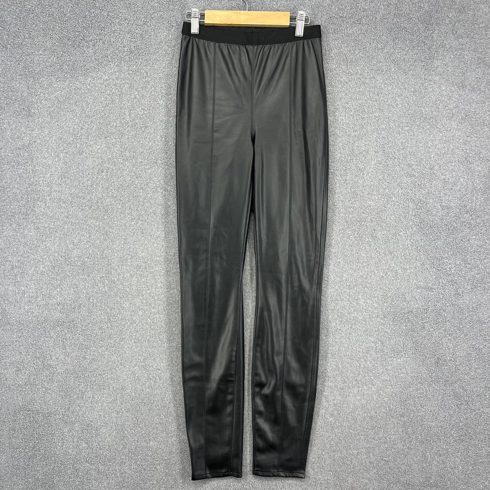BLANKNYC Pants Womens Youth 24 Black Faux Leather Pull-On Skinny Leggings